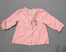 Vintage Strawberry Shortcake Jacket Cute Embroidered Zip Up Hoodie Size 18...
