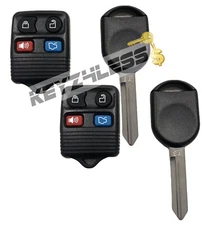 2Remote 4 Button & Ford H92 / H84 PT SA Transponder Key Chip 4D63 