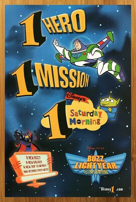 2000 Buzz Lightyear of Star Command TV Series Print Ad/Poster Disney Pixar Art