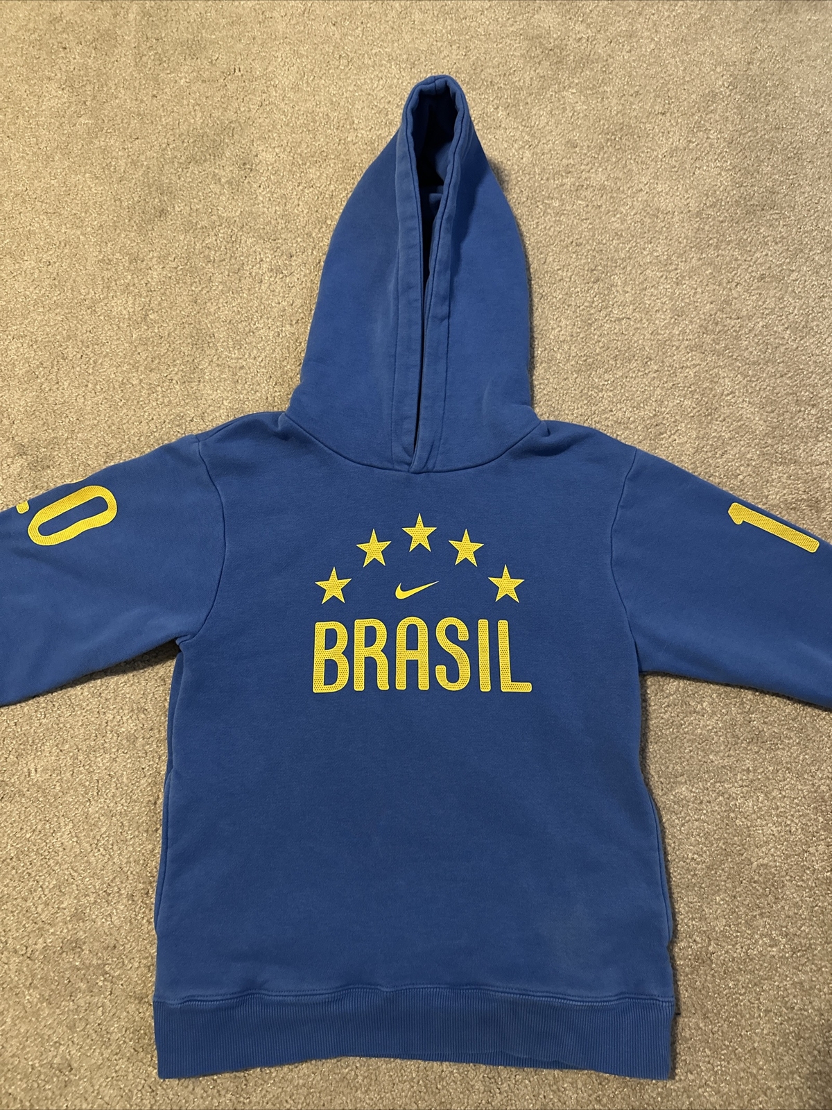 Nike Brasil Brazil Futbol Soccer World Cup 2010 Hoodie Youth S Small (8) |  eBay