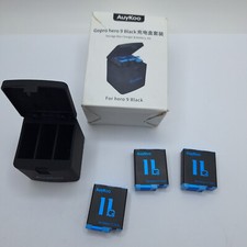 3x Batteries For GoPro Hero 9 10 11 + Fast Ba...