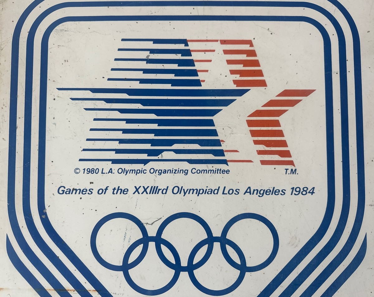 RARE 7-Eleven 1984 LA Olympics Sign Los Angeles Stars In Motion 7