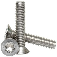 M2.5 ( 2.5mm ) A2 STAINLESS STEEL TORX COUNTERSUNK MACHINE SCREWS SIX LOBE DRIVE