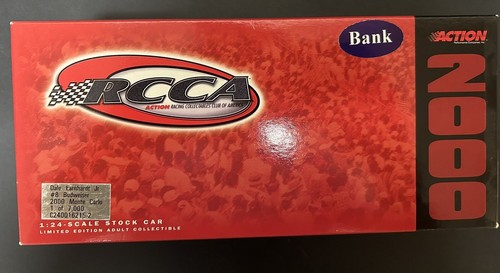 2000 Dale Earnhardt Jr #8 Budweiser Monte Carlo 1/24 Action NASCAR Diecast Bank - Picture 3 of 3