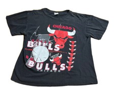 VTG 90  s Chicago Bulls Men  s Magic Johnson T  s Single Stitch T Shirt Size Large