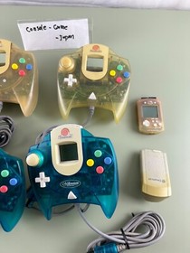 SEGA Dreamcast Used Kitty and Blue Official discoloration Controller 4 set