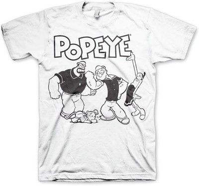 Popeye Group T-Shirt Big Tall T-Shirt KF-1-POP008-H42-8