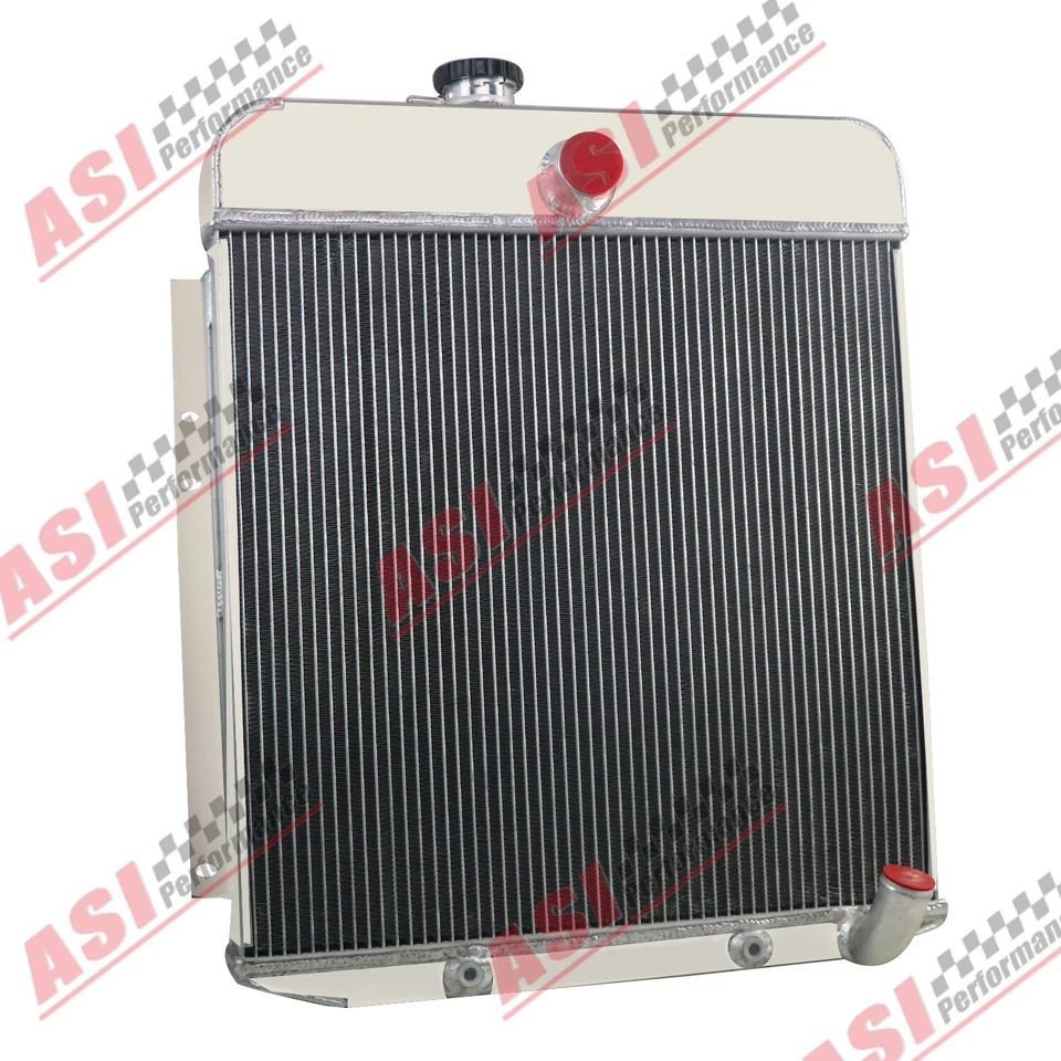 3 Row Aluminum Radiator fit 1949-1950 Plymouth Deluxe Special Deluxe Suburban Foto 3 de 4