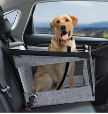 Dog Car Booster Seat for Medium Large Dog Foldable Dog Car Seat Travel Carrier
