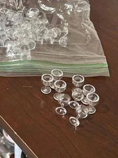 Mini Clear 1" Plastic Dessert Cups - Perfect for Dollhouse Parties  (SR520)