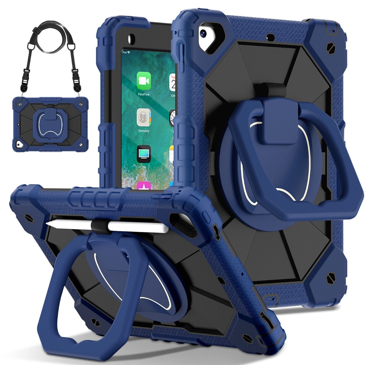 Custodia Universale Con Supporto Per IPad 9.7, 10.2, 10.9, 11, 8.3 Pollici – Antishock Per Bambini - Foto 4