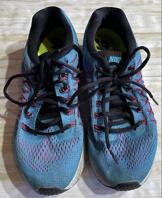 Nike Women s Air Zoom Pegasus 32 Blue & Pink Running Shoes Size 7.5