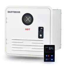 Portable RV Tankless Water Heater Propane Gas 65000BTU w Controller & Showerhead