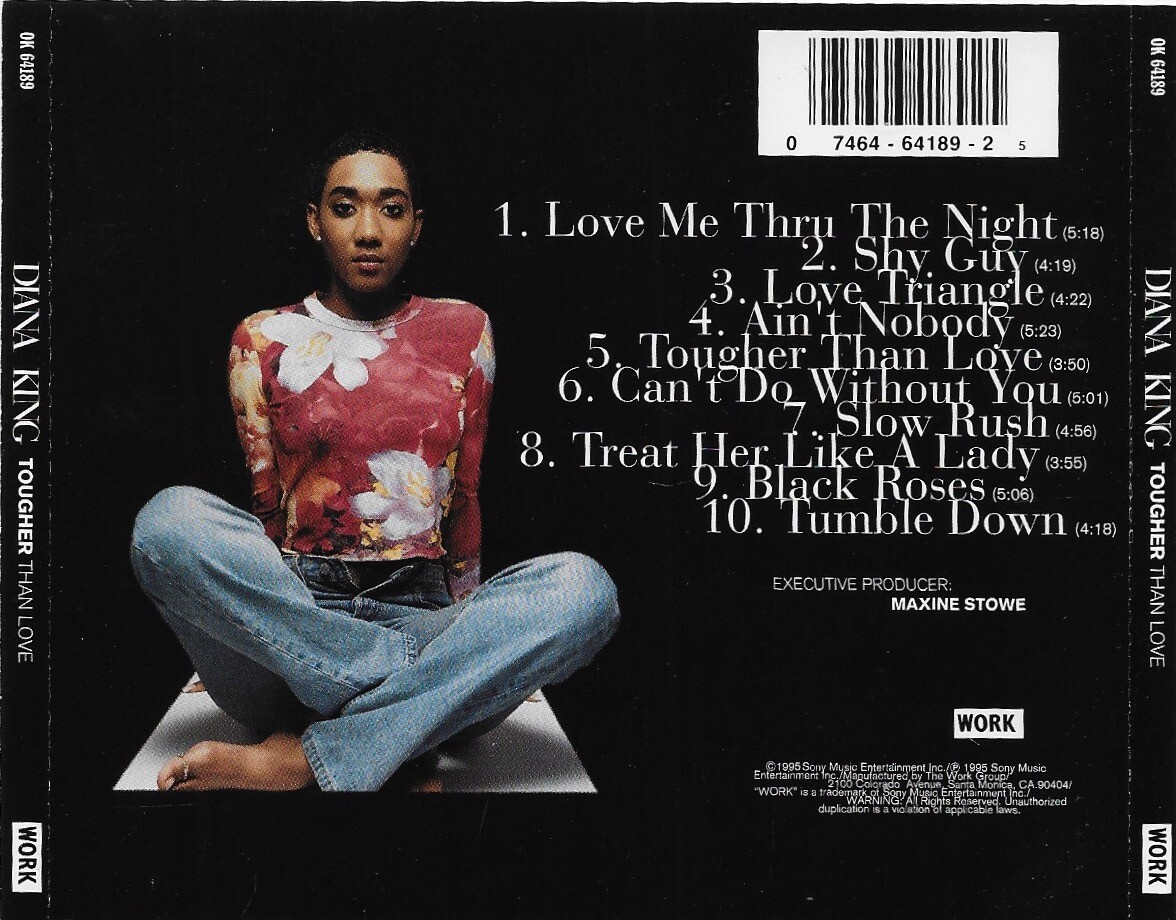 洋楽 Diana King TOUGHER THAN LOVE CD Tougher Than Love by Diana King CD Apr-1995 Sony Music