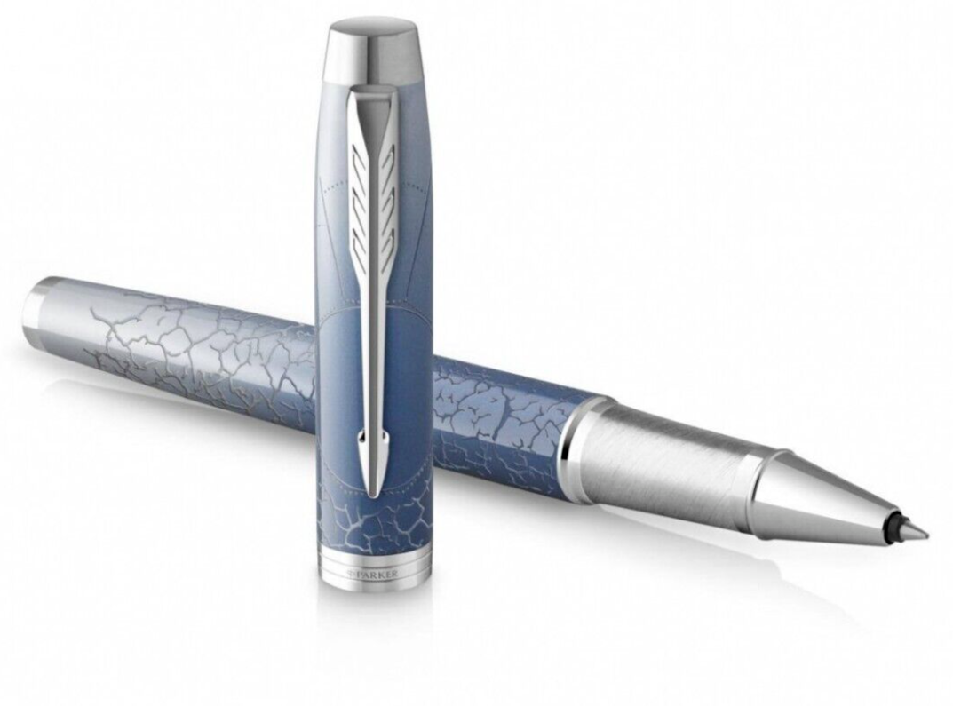 Official Parker IM Special Edition Polar Rollerball Fine Nib Black Ink Gift Box
