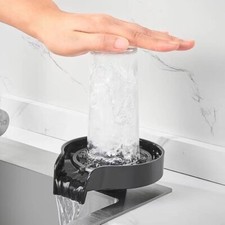 Automatic Glass Rinser Faucet Bottle Washer Cup Cleaner For Sink Attachment New