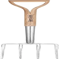 Garden Digging Fork, 37.4" Stainless Steel Garden Spading Fork with D-Grip Handl