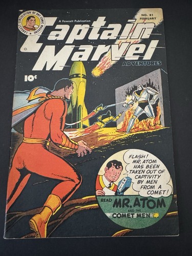 Captain Marvel Adventures 81, Beautiful FN-F/VF. Best Raw Copy on eBay. 1948