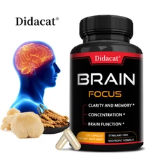 Brain Health Capsules,Brain & Nerve Health Support,Promotes Memory & Focus
