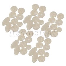 5 Sets Round Oval Pearl Sax Key Buttons for Alto Tenor Soprano Saxophone
