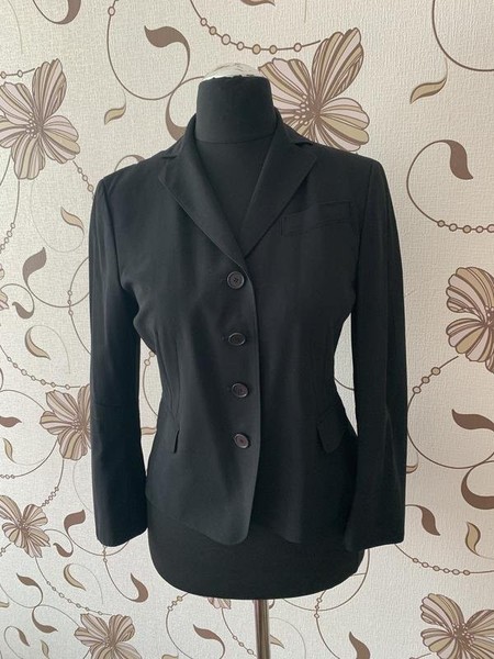 Women Akris Blazer Black Wool M