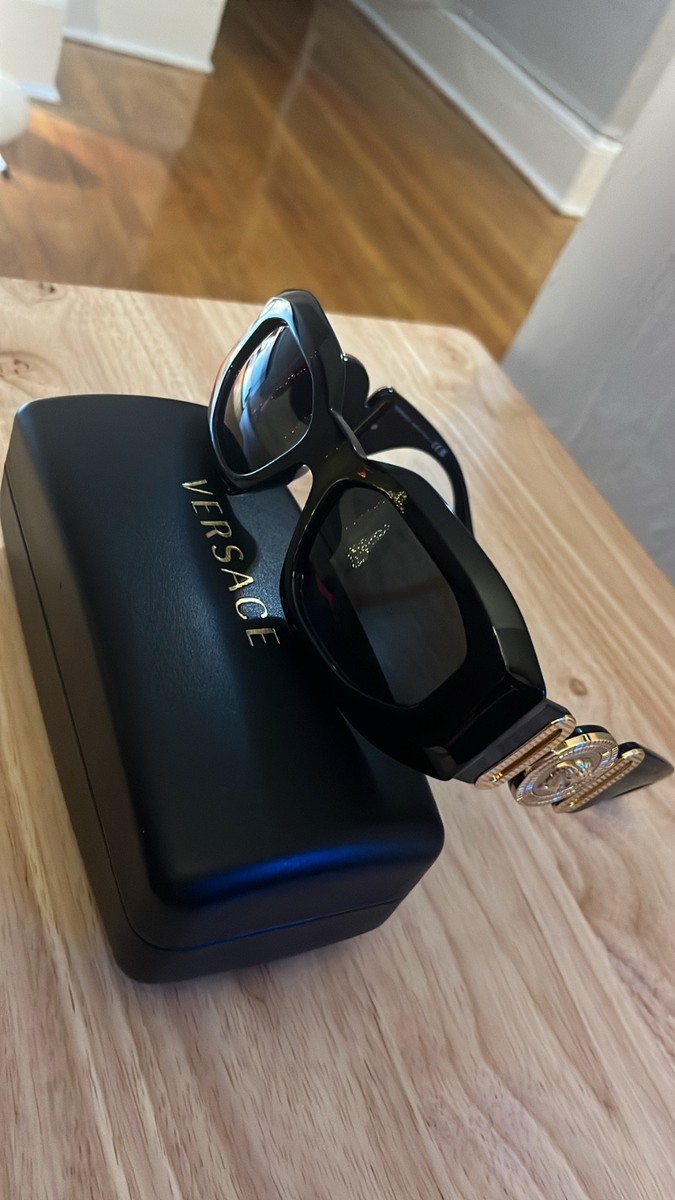 Versace VE4361 Sunglasses 53mm Unisex Sunglasses - Black for  display picture 2