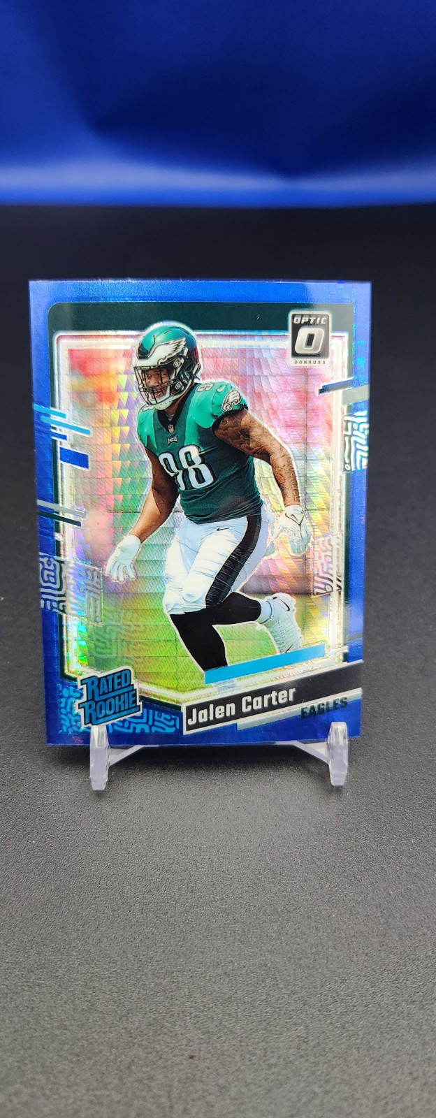 2023 Donruss Optic Rated Rookie Blue Hyper Prizm #281 Jalen Carter RC🔥