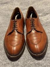 Allen Edmonds Walton Chestnut Brown Split Toe Derby Shoes Men's Sz 13C Made USA