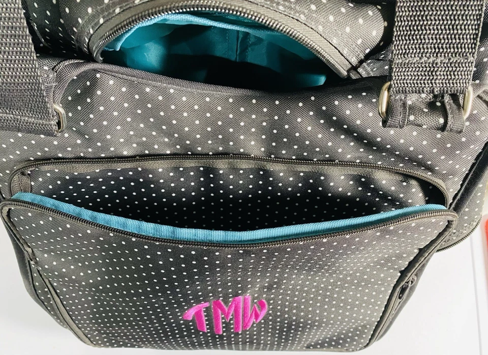 Bolso de Viaje de Fin de Semana Thirty One TMW para Mujer Bolsillo Frontal Correas Ruedas Nuevo Foto 4 de 4