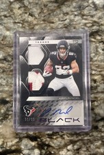 JAYLIN NOEL 2025 Panini Black Dual Patch Rookie Auto #/99 RC RPA Houston Texans