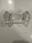 Vintage 5” Crystal Barbell Faceted Knife Rests — photo 4