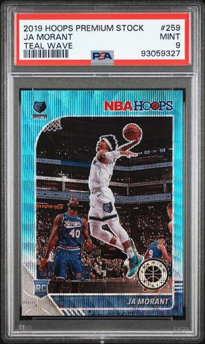 JA Morant [Teal] #259 2019 Panini Hoops card