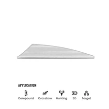 Tacvanes 80TAC03601081017 Tac Vanes Driver 2.75" Vane - White [36 Pack]