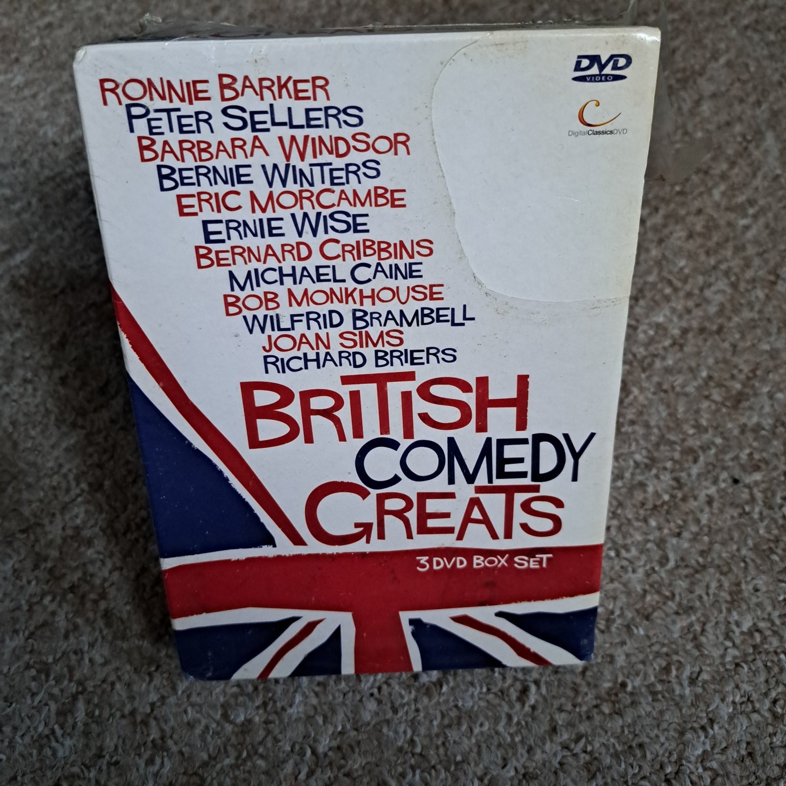 British Comedy Greats DVD 3 Disc Box Set Peter Sellers Michael Caine Ronnie