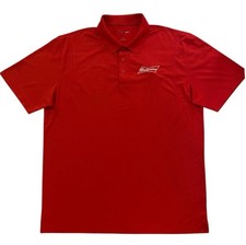 Sport-Tek Budweiser Embroidered Red Polo Shirt Mens 2XLT Preowned