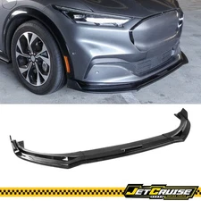Fits 21-25 Ford Mustang Mach-E Front Bumper Lip Splitter Gloss Black 3PCS PP
