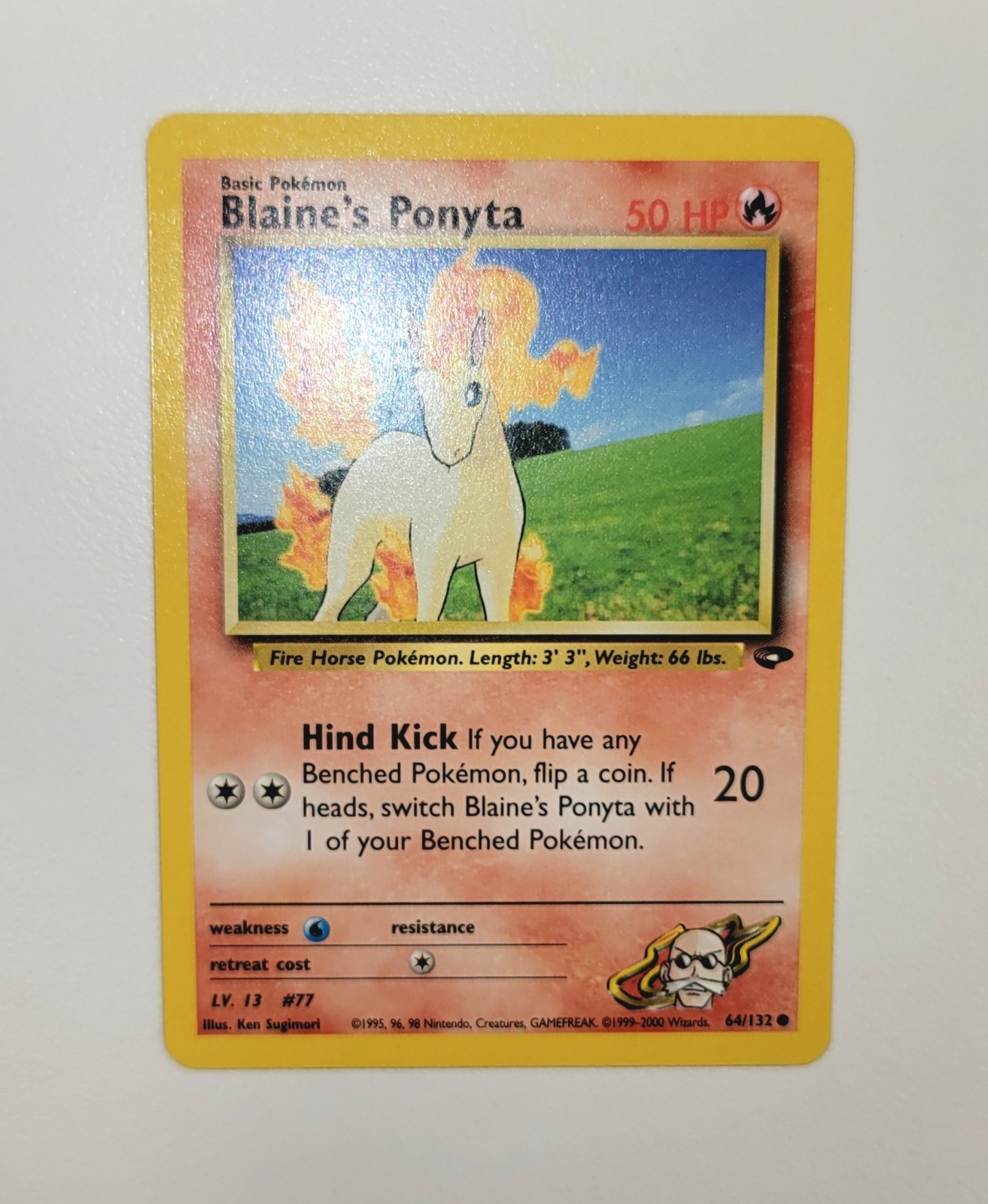 Pokemon Blaine's Ponyta Gym Challenge 64/132 Regular Card