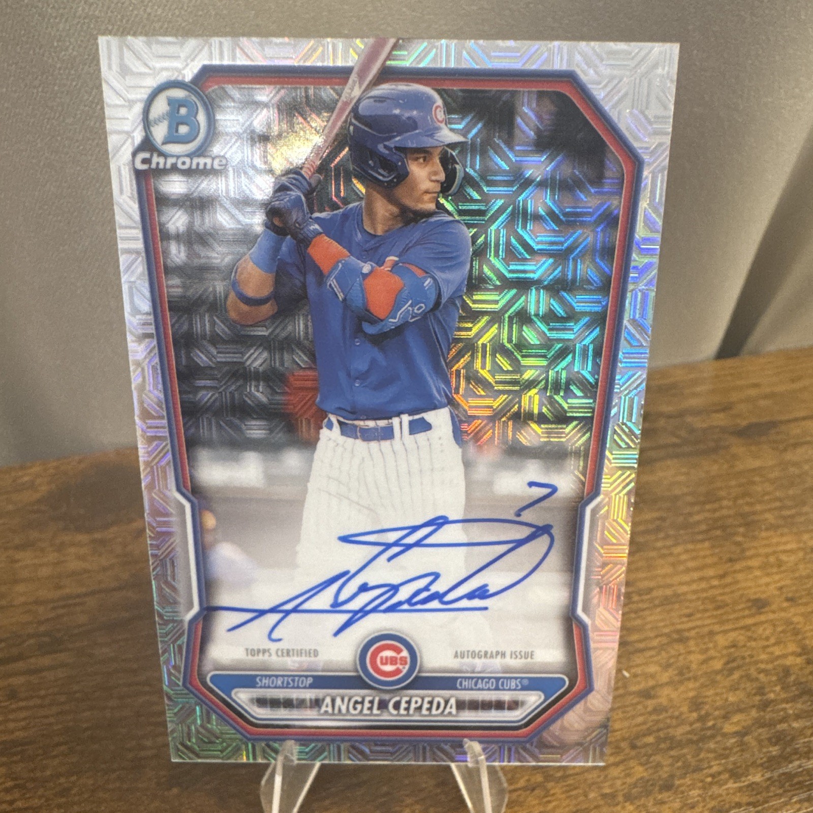 Topps 2025 Bowman Chrome Angel Cepeda Chicago Cubs #CPA-AC Auto Insert