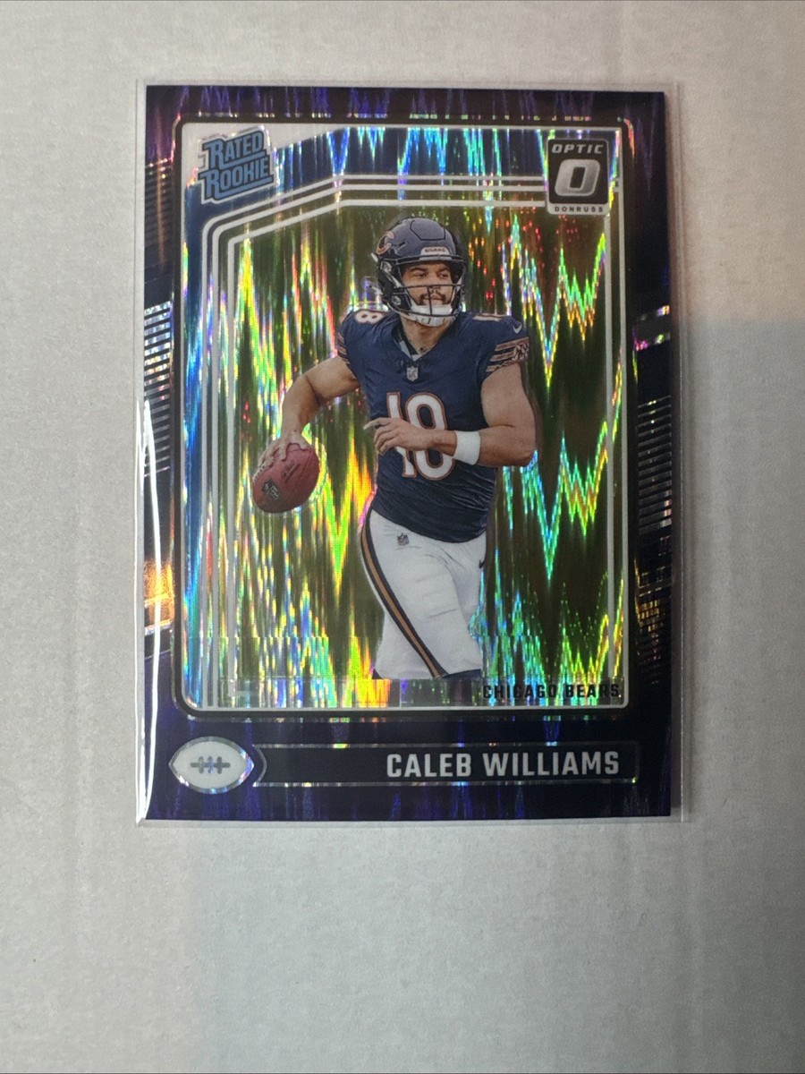 2024 Panini Donruss Optic Caleb Williams Rated Rookie Purple Shock