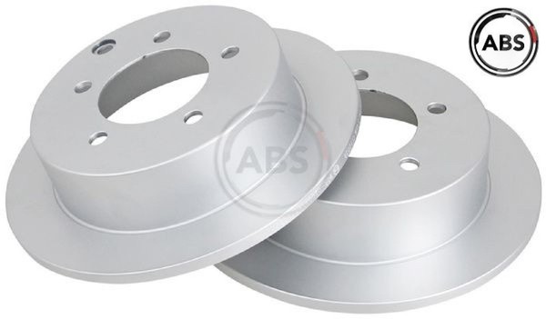 2X Bremsscheibe A.B.S. 18005 2 Bremsscheiben Hinterachse Hinten FüR Mitsubishi-image