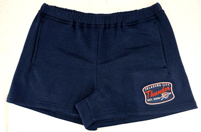 NEW Oklahoma City OKC Thunder Concepts Sport Navy Pocket Sweat Shorts Women's M