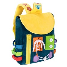 Toddler Busy Board Backpack, Learning Activity Toys for Fine Motor Skills, Trave