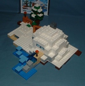 MINECRAFT, THE SNOW HIDEOUT SET 21120 - LEGO - 2015 - USED