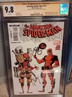 Amazing Spiderman 611 CGC 9.8 Signed Skottie Young key issue Joe Kelly deadpool