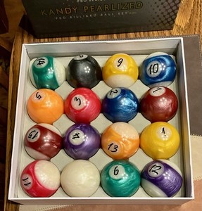 Pro Series KPBS Kandy Pearlized Billiards Balls 16-Piece Set EXCELLENT
