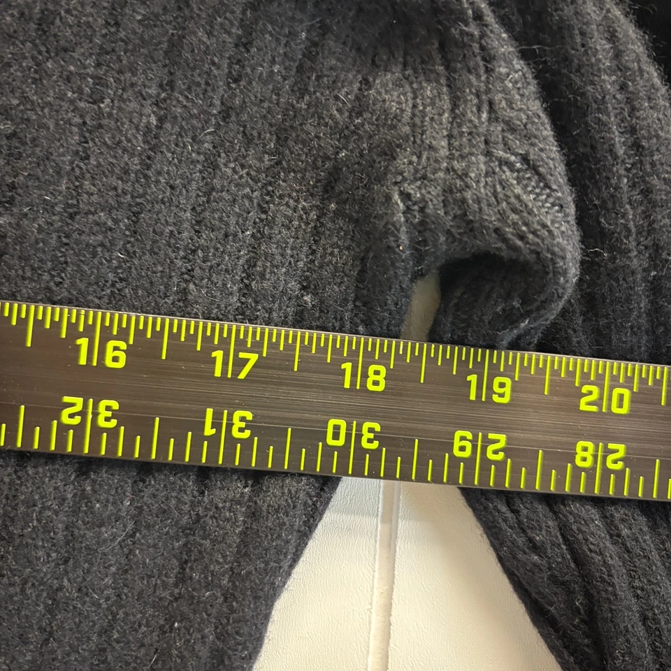 Vestido Suéter Acanalado Vintage Newport News Para Mujer Preppy Old Money Talla L Negro Foto 4 de 4