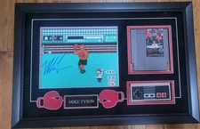 MIKE TYSON AUTOGRAPHED 8x10 PHOTO PUNCH-OUT BECKETT COA,  W  Game & CONTROLLER 
