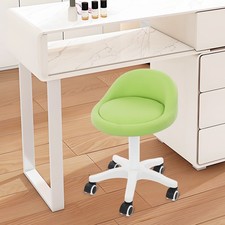 Adjustable Beauty Salon Chair Rolling Stool Rolling Stool with Low Backrest
