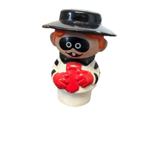 RARE Vintage Fisher Price Little People #2552 McDonalds Hamburglar Figure