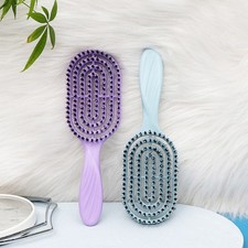 Boar Bristle Massage Comb Anti-static Hair Scalp Hollow Out Nylon Teeth Comb
